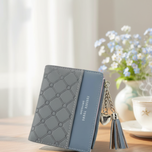 Carteira Azul Feminina Elegante