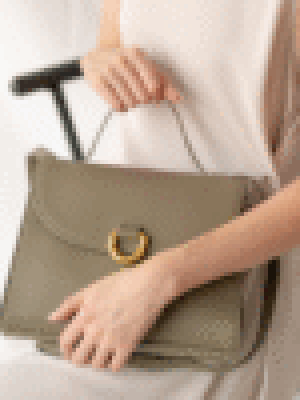 Bolsa Estruturada com Alça Dupla – Bege e Verde Oliva